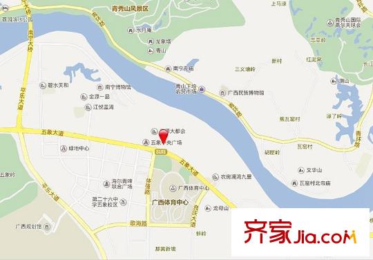 五象中央公館區(qū)位圖