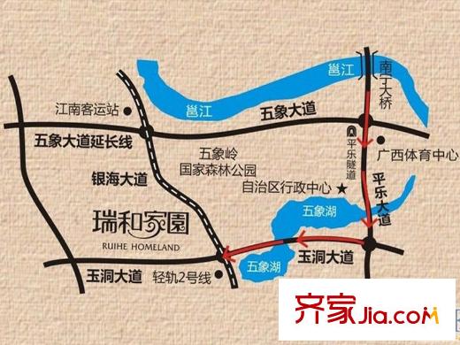 瑞和家園交通區(qū)位圖