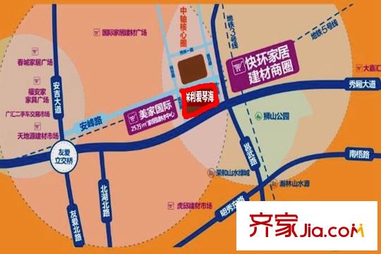 保利愛琴海交通圖
