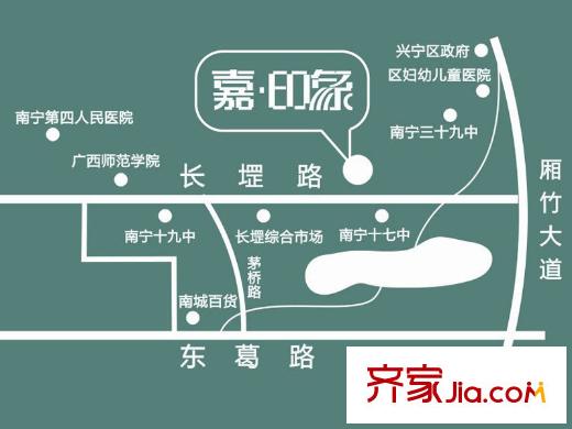 嘉印象南寧交通區(qū)位示意圖