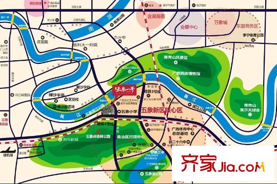 漢軍五象一號區(qū)域圖