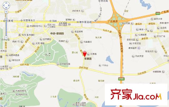 恒大蘋果園電子地圖