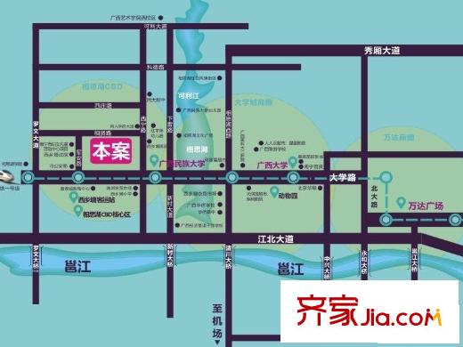 大唐果交通區(qū)位圖