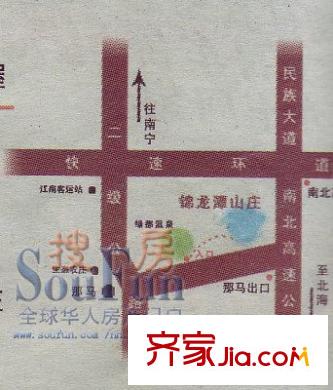 錦龍?zhí)渡角f交通圖