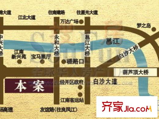 龍光普羅旺斯交通圖