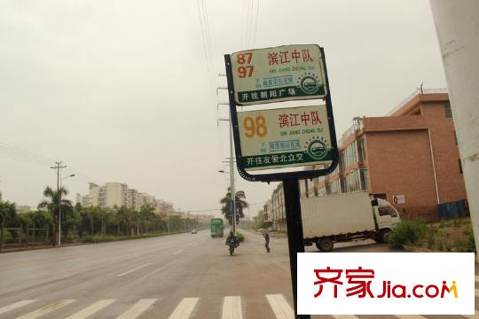 麗水灣別墅配套圖附近的公交站