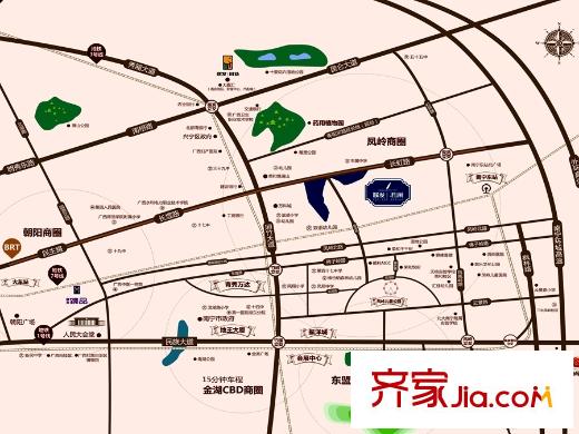 聯發(fā)君瀾交通圖