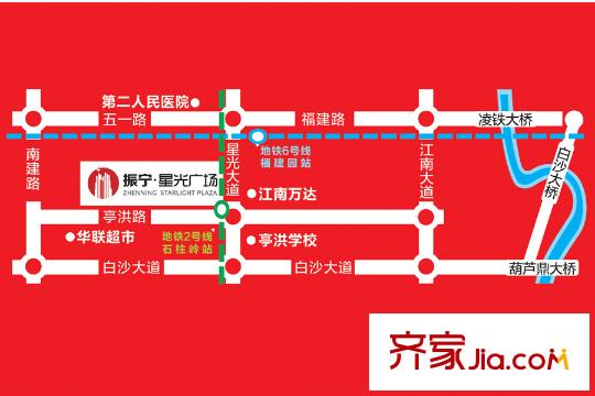 振寧星光廣場區(qū)位圖