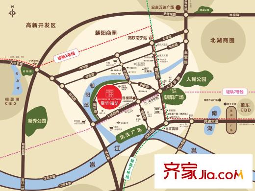 鼎華福邸交通圖