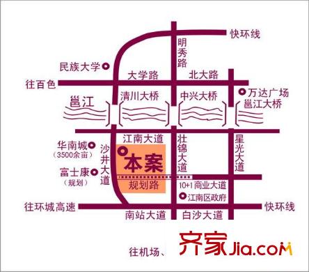融晟公園大地交通圖