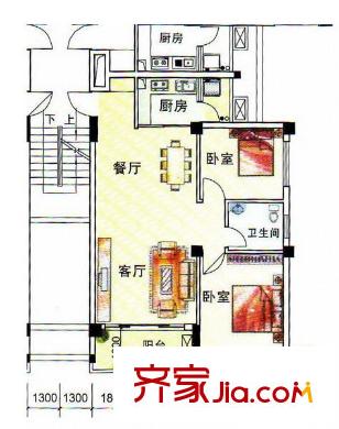 花樣年華1#B戶型