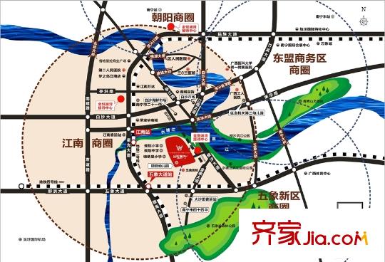 金悅瀾灣區(qū)位圖