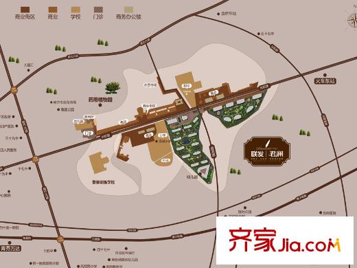 聯發(fā)君瀾周邊配套規(guī)劃圖