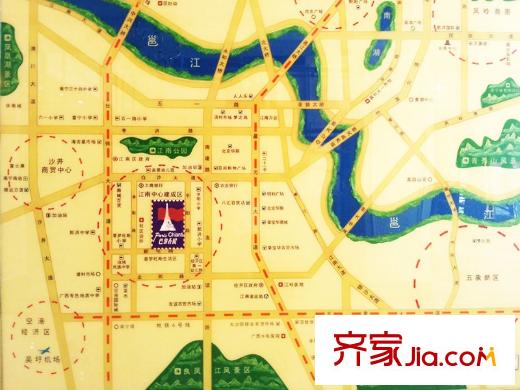 巴黎香醍樓盤區(qū)位圖