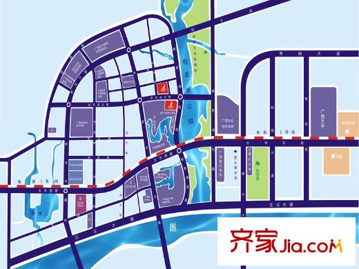 和思相思湖畔交通圖