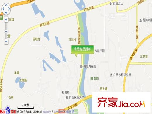 和思相思湖畔電子地圖