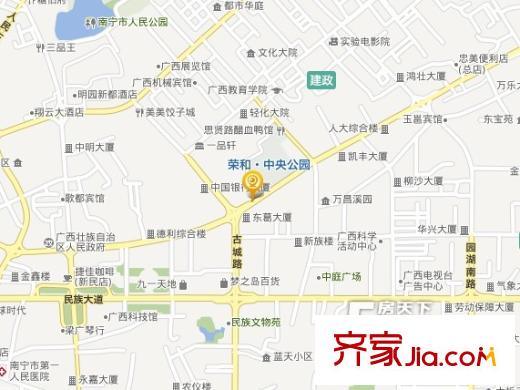 榮和中央公園交通圖 