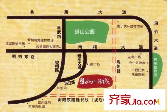 保利山水怡城交通圖