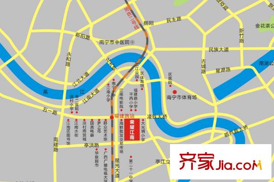 榮耀江南交通圖