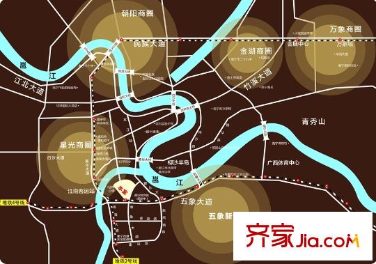 天創(chuàng)國都區(qū)位圖