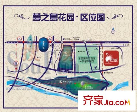 夢之島花園交通圖