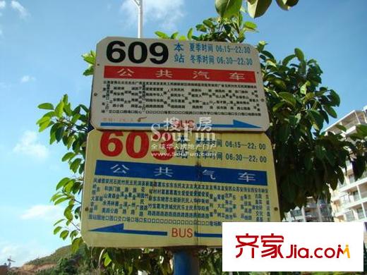 夢之島花園周邊配套之公交站