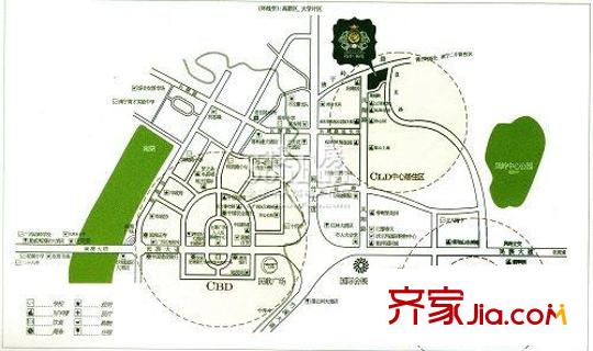 裕豐英倫交通圖區(qū)位圖