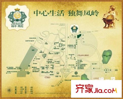 裕豐英倫交通圖區(qū)位圖