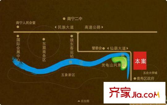 觀瀾溪谷區(qū)位圖