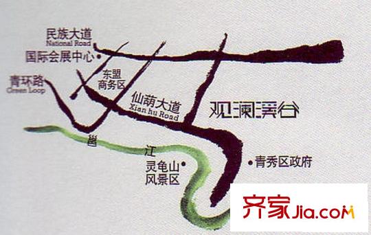 觀瀾溪谷交通圖