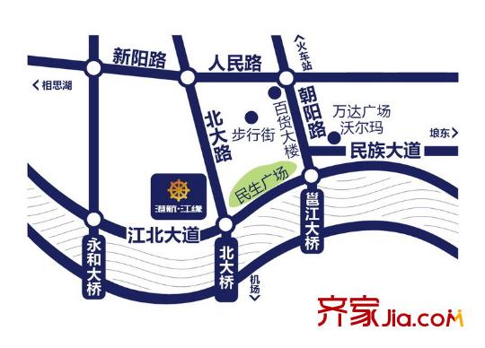 港航江緣區(qū)位圖