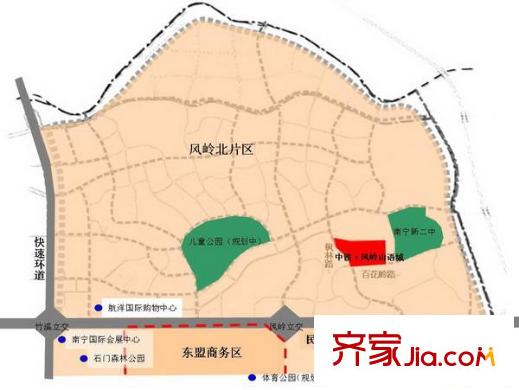 中鐵山語城交通圖區(qū)位圖(2009-07 )