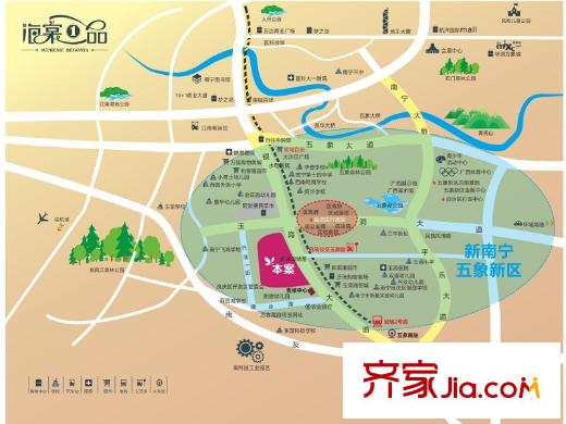 海棠一品區(qū)位圖（2013-04-18）