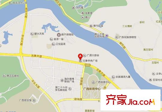 五象中央廣場(chǎng)交通圖