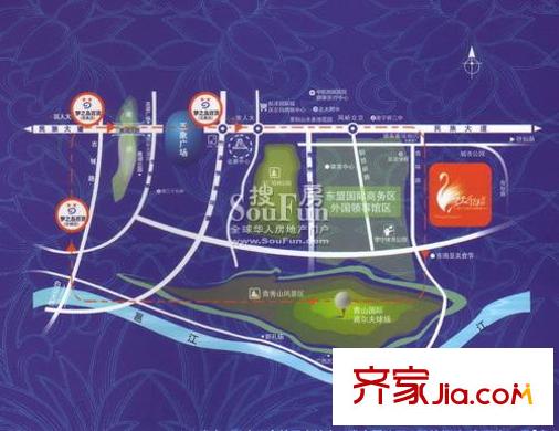 夢之島花園交通圖