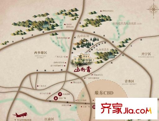 山漸青交通圖