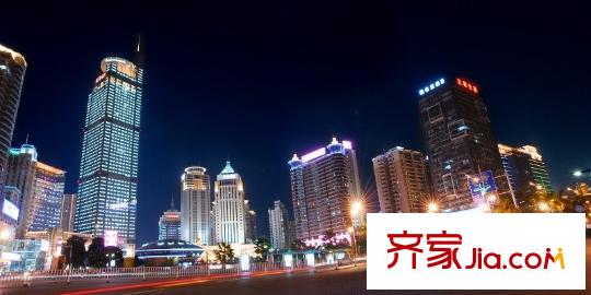 廣源國際社區(qū)周邊五象廣場夜景