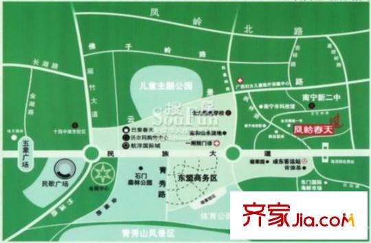 鳳嶺春天交通圖