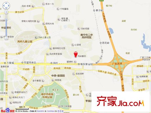 鳳嶺春天交通圖