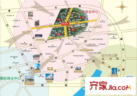 榮和山水綠城區(qū)位圖