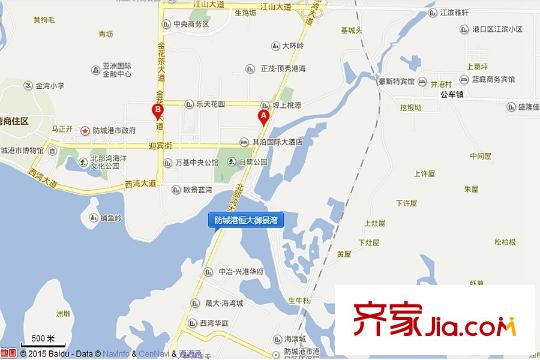 防城港恒大御景灣電子地圖（2015-12-8）