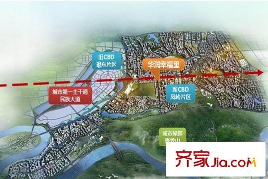 南寧華潤幸福里地理位置圖