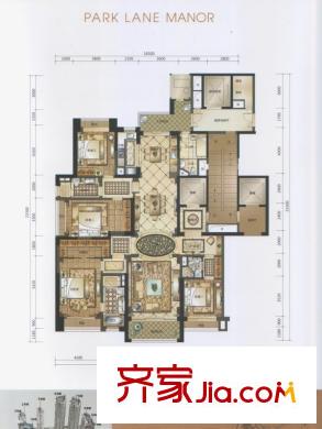 南寧華潤幸福里A1戶型 4室3廳3衛(wèi)1廚