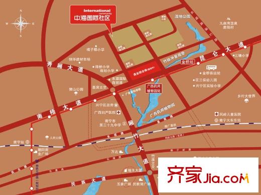 中海國際社區(qū)區(qū)位圖