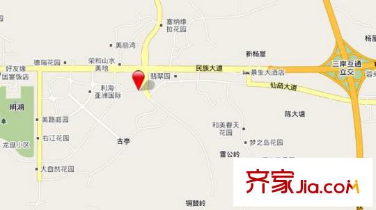 德利鳳嶺世家別墅交通圖