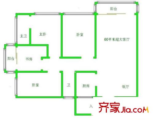 建和欣苑 4室 戶型圖
