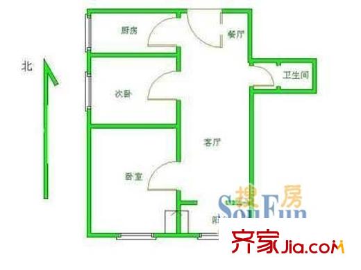 建和欣苑 2室 戶型圖
