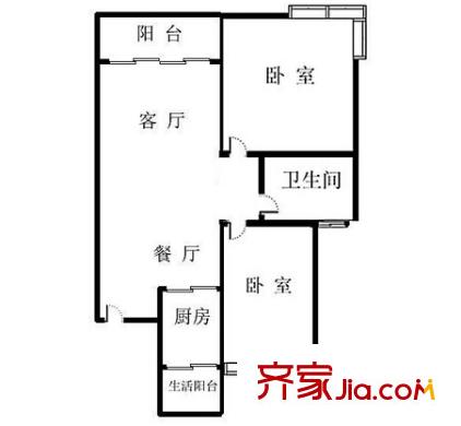 合群路清真街對面小區(qū) 戶型圖 4