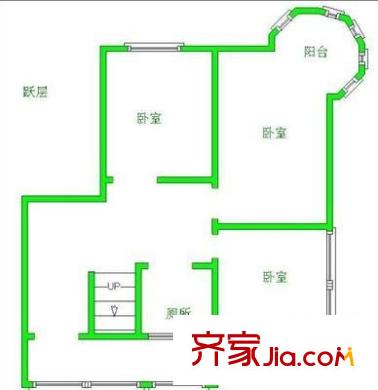 中天花園陽光玉蘭 5室 戶型圖