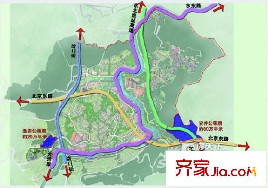 漁安新城交通圖漁交2
